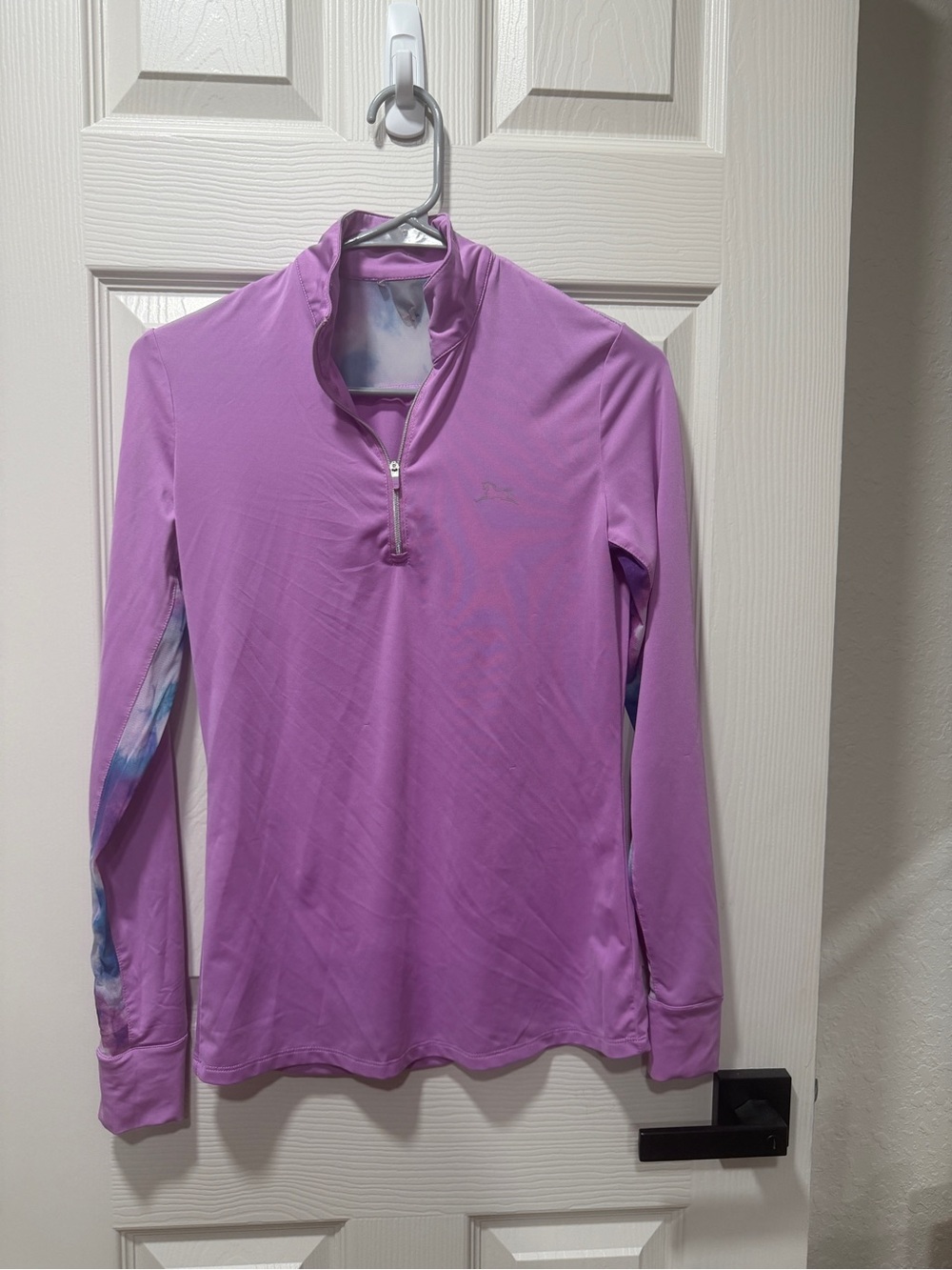 Lavender Quarter-Zip Performance Pullover Hoodie